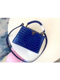 Fake Replica Louis vuitton original crocodile CAPUCINES PM M94587 blue JH01187cN57