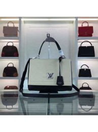 Fashion 2015 louis vuitton soft calf leather lockme II M50252 black&apricot(original leather) JH01139fa20