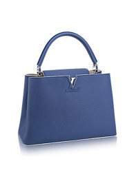 Fashion Louis Vuitton Capucines MM M94390 Denim JH00904FA65