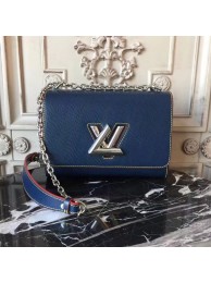 Fashion Louis vuitton original epi leather TWIST MM M50332 dark blue JH01959fa20