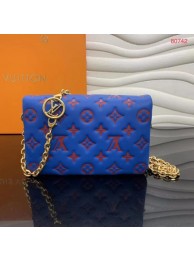 Fashion Louis Vuitton POCHETTE COUSSIN M80743 Blue & Red JH00114RW51