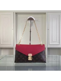 First-class Quality Louis Vuitton Monogram Canvas Pallas Chain 41246 Burgundy JH01017aF97