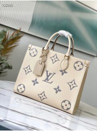 First-class Quality Louis Vuitton Original Onthego medium tote bag M45495 cream JH00241mU66