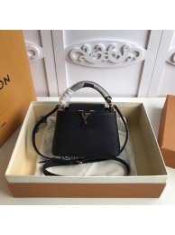 High Quality Imitation Louis vuitton original CAPUCINES MINI N94047 black JH01539dt82