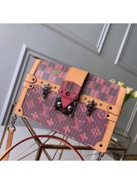 High Quality Imitation Louis Vuitton Trunk Clutch Original Leather Bag M55456 Pink JH00805YP94