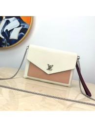 Hot Louis Vuitton MYLOCKME Mini chain bag M69183 apricot&white JH00458vL89
