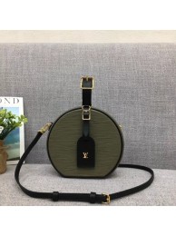 Hot Louis vuitton original Epi Leather petite boite chapeau 43514 green&white JH00404DJ96
