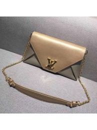 Imitation 2017 louis vuitton love note evening bag M54504 gold JH00788mv84