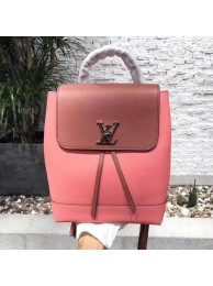 Imitation AAAAA Louis Vuitton HOT SPRINGS Monogram Canvas Mini lockme knapsack 41815 pink JH00384Af81
