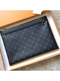Imitation Cheap Louis Vuitton Monogram Canvas Clutch Bag POCHETTE APOLLO 61692 black JH00056wG78
