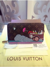 Imitation Designer Louis Vuitton Monogram Canvas Zippy Illustre Wallet 61241 Brown JH00884Ss68