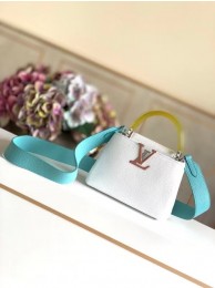 Imitation Louis vuitton CAPUCINES MINI M56072 WHITE JH00245vW26