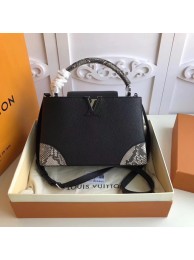 Imitation Louis Vuitton CAPUCINES PM N94410 black JH01320XD29