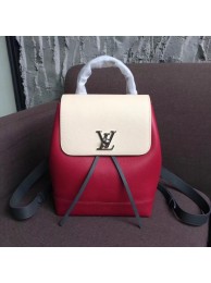 Imitation Louis Vuitton LOCKME BACKPACK M52734 Lie De Vin Etain Creme JH01534mf57