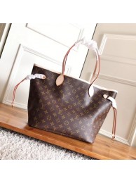 Imitation Louis Vuitton Monogram Canvas Original NEVERFULL MM M40997 rose JH01995dW15