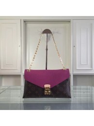 Imitation Louis Vuitton Monogram Canvas Pallas Chain 41246 Purple JH00991Mc29