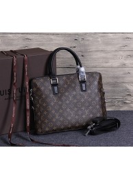 Imitation Louis Vuitton monogram canvas tote bag 41612 brown JH01098HE81