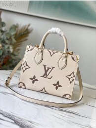 Imitation Louis Vuitton ONTHEGO PM - EXCLUSIVELY ONLINE M45654 cream JH00225dW15