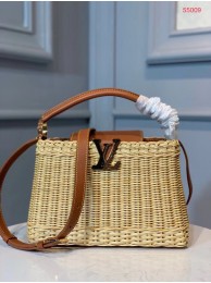 Imitation Louis Vuitton Original CAPUCINES PM M50011 Brown JH00455LQ13