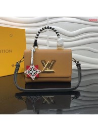 Imitation Louis vuitton original CRAFTY TWIST tote bag M56780 Caramel JH00426VJ28