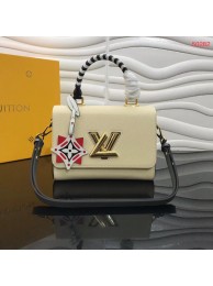 Imitation Louis vuitton original CRAFTY TWIST tote bag M56780 cream JH00427Ad61