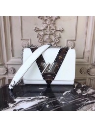 Imitation Louis vuitton original epi leather twist 50282 white JH00110vX95