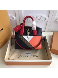 Imitation Louis Vuitton Original Leather CITY STEAMER M53802 Red&Black&Blu JH00863Gp56
