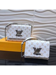 Imitation Louis Vuitton Original Leather TWIST M50332 White JH00848yF79