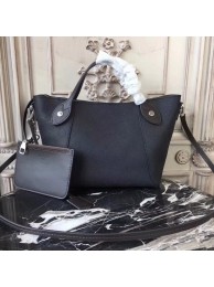 Imitation Louis Vuitton Original Mahina Leather HINA Bag M54353 black JH00130PU57