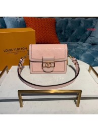 Imitation Louis vuitton original MINI DAUPHINE M44580 pink JH01016VJ28