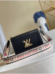 Imitation Louis Vuitton TWIST MM M57505 Black JH00147qN69