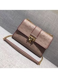 Imitation Top 2017 louis vuitton original leather saint sulpice pm M43392 apricot JH00752eZ32