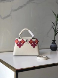 Imitation Top Louis Vuitton CAPUCINES BB M48865 white JH00679Wv17