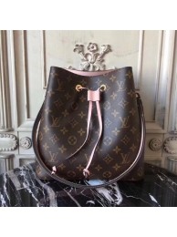 Imitation Top louis vuitton monogram canvas original bag neonoe M44020 pink JH00449Wv17