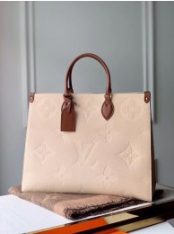 Imitation Top Louis Vuitton ONTHEGO M44576 Cream JH00659eP47