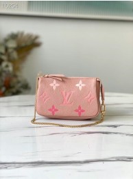Knockoff 1:1 Louis Vuitton MINI POCHETTE ACCESSOIRES M80501 Bouton de Rose Pink JH00190Pf97