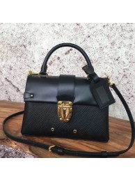 Knockoff 2017 louis vuitton original leather one handle epi M51519 black JH00782Bc82
