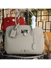 Knockoff AAA Louis Vuitton Veau Nuage Leather Milla MM M51685 grey JH01422nQ90