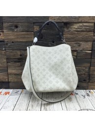 Knockoff AAAAA 2015 louis vuitton mahina leather babylone pm m50059 white(original leather) JH01147bP60