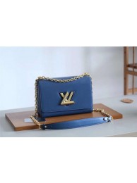 Knockoff AAAAA Louis vuitton original epi leather TWIST MM M52870 blue JH01377bP60