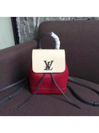 Knockoff Louis Vuitton LOCKME BACKPACK M52733 Lie De Vin Etain Creme JH01533cF44