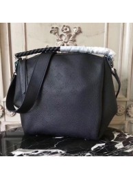 Knockoff Louis Vuitton Mahina Leather BABYLONE CHAIN BB M51223 Black JH01354dO66