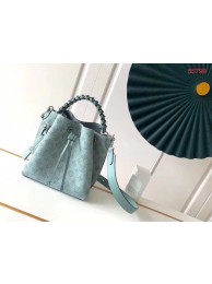 Knockoff Louis Vuitton MURIA Mahina perforated calf leather M55800 sky blue JH00419nE34