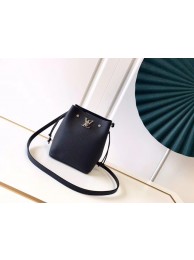 Knockoff Louis Vuitton NANO LOCKME BUCKET M68709 black JH00547ll66