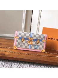 Knockoff Louis Vuitton Pochette Weekend original Damier Azur Canvas N60108 JH00074Jz41