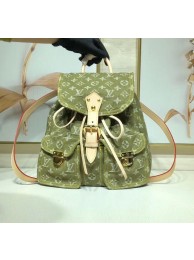 Knockoff Top Louis Vuitton Denim Backpack M44460 green JH01105ZM75