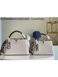 Louis Vuitton CAPUCINES PM M48865 white JH00036Js15