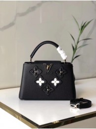 Louis Vuitton CAPUCINES PM M48866 black JH00653cx21