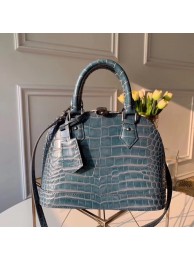 Louis Vuitton Crocodile Pattern Leather Bag N90897 Blue JH00799sm27