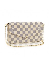 Louis Vuitton Damier Azur Canvas Pochette Felicie N63106 JH00868Zz83